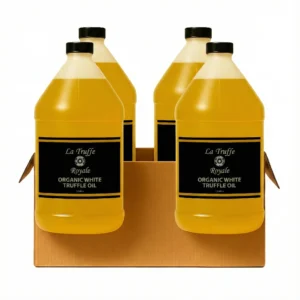 Case of Organic White Truffle Oil - 1 Gallon Jugs - Four in a Case