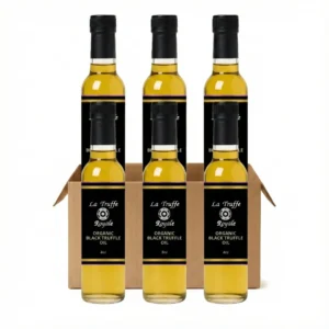 Case of six La Truffe Royale Organic Black Truffle Oil - 8oz Bottles