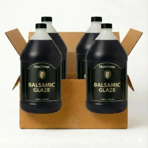 MarDona - Balsamic Glaze - Food Service & Bulk - 1 Gallon Jugs - Case of Four