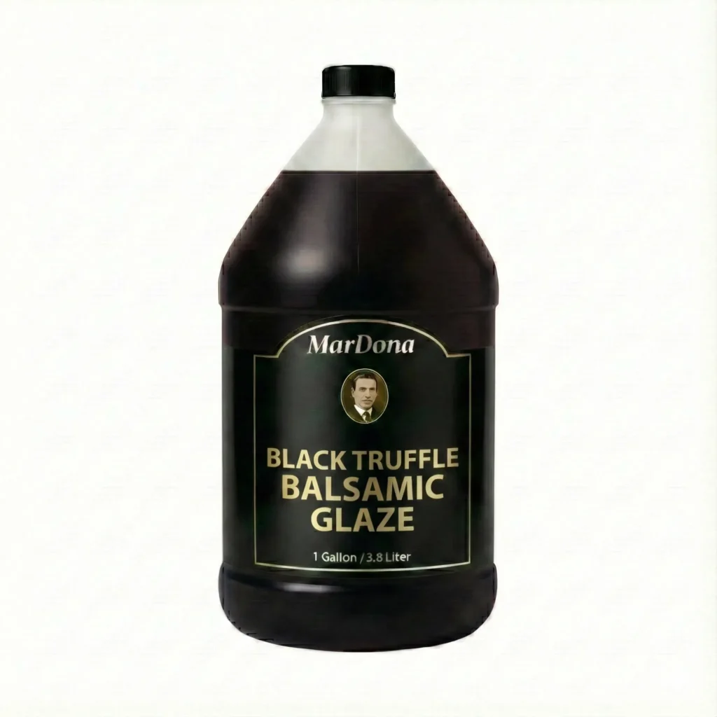 MarDona - Black Truffle Balsamic Glaze - Food Service & Bulk - 1 Gallon Jug