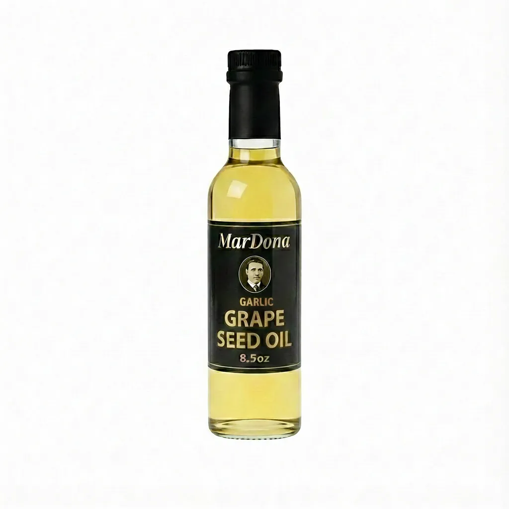 MarDona Garlic Grapeseed Oil - 8.5 oz Bottles - Case of Six
