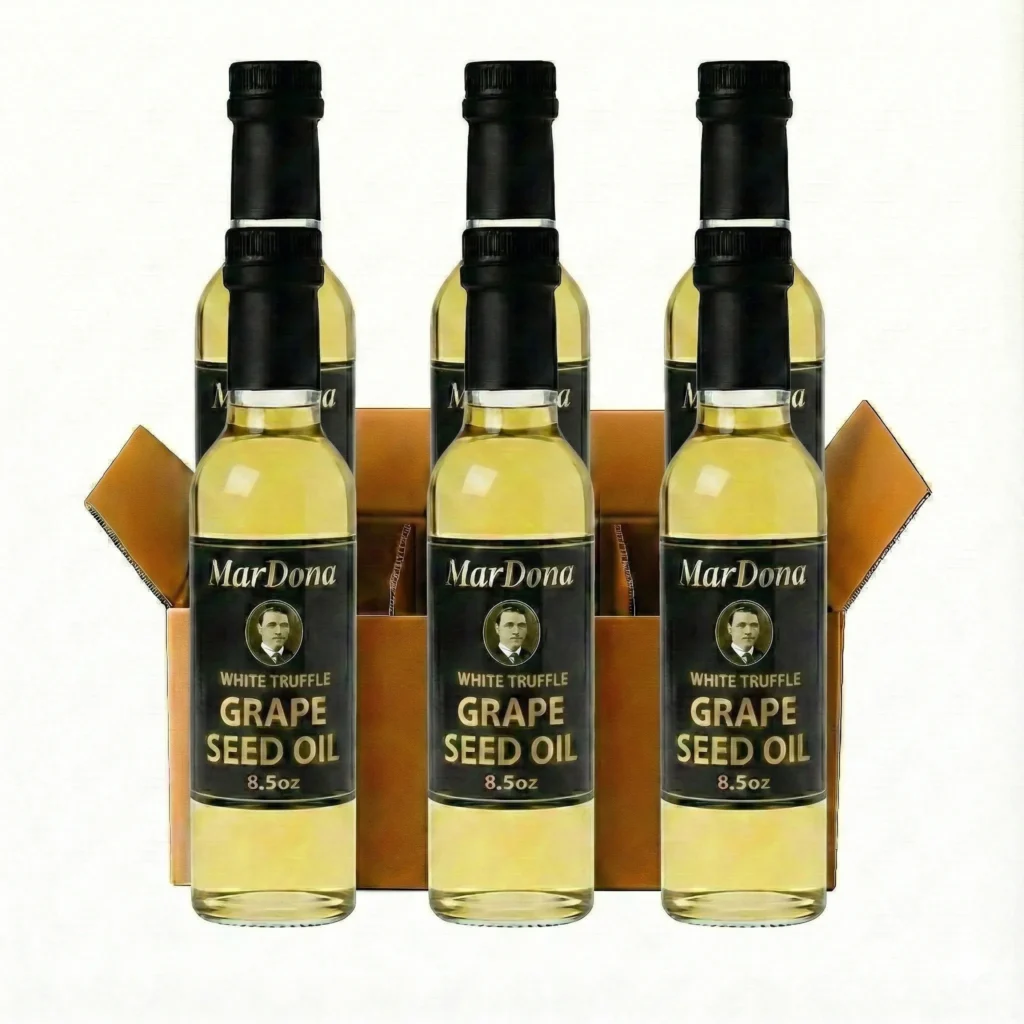 MarDona White Truffle Grapeseed Oil - 8.5 oz Bottles - Case of Six