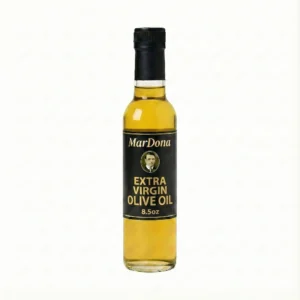 MarDona Extra Virgin Olive Oil in a specialty 8.5 oz glass bottle.