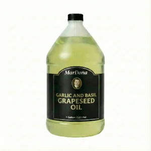 MarDona Garlic and Basil Grapeseed Oil - 1 Gallon Jug