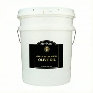 MarDona Garlic Extra Virgin Olive Oil - Food Service & Bulk - 5 Gallon Pail