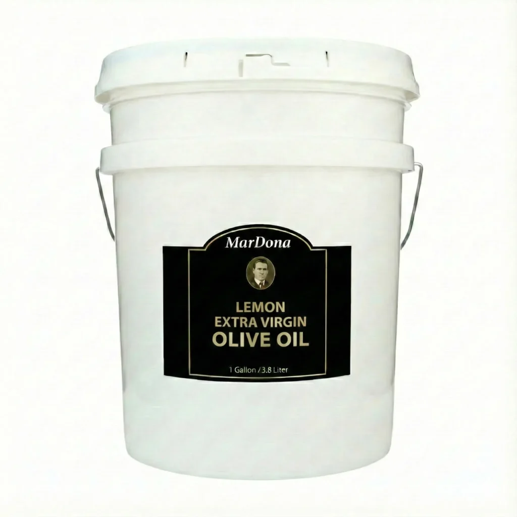 MarDona Lemon Extra Virgin Olive Oil - Food Service & Bulk - 5 Gallon Pail