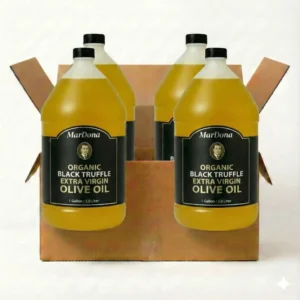 MarDona Organic Black Truffle Extra Virgin Olive Oil - 1 Gallon Jugs - Wholesale Cases of Four
