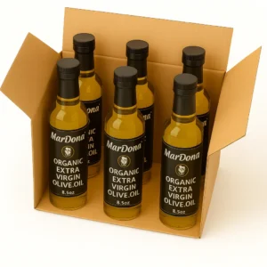 MarDona Organic Extra Virgin Olive Oil - 8.5 oz Bottles - Case of Six