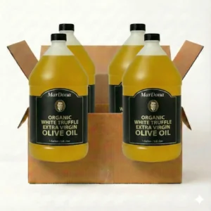 MarDona Organic White Truffle Extra Virgin Olive Oil - 1 Gallon Jugs - Wholesale Cases of Four