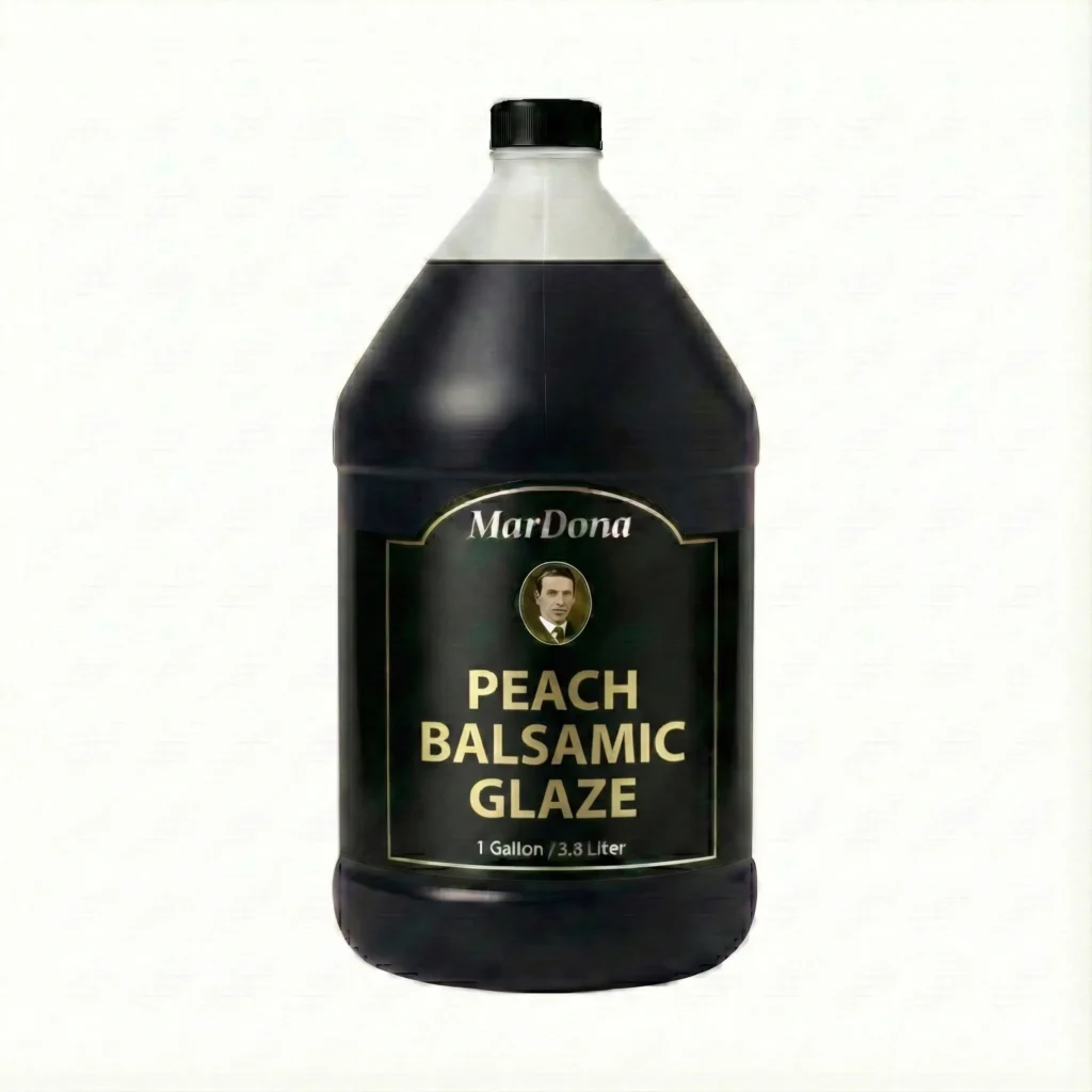 MarDona - Peach Balsamic Glaze - Food Service & Bulk - 1 Gallon Jug