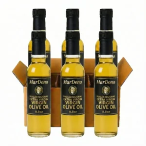 MarDona Puglia Regional Extra Virgin Olive Oil - 8.5 oz Bottles - Case of Six