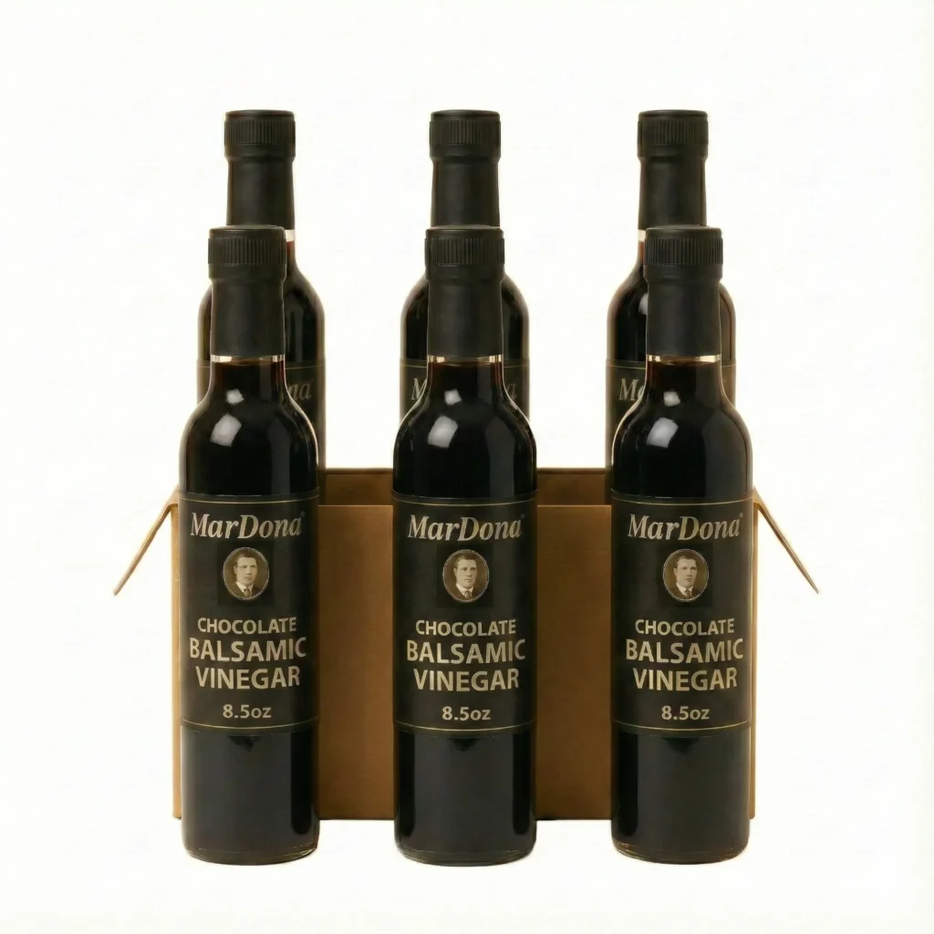 MarDona Chocolate Balsamic Vinegar 8.5 oz Bottle Case