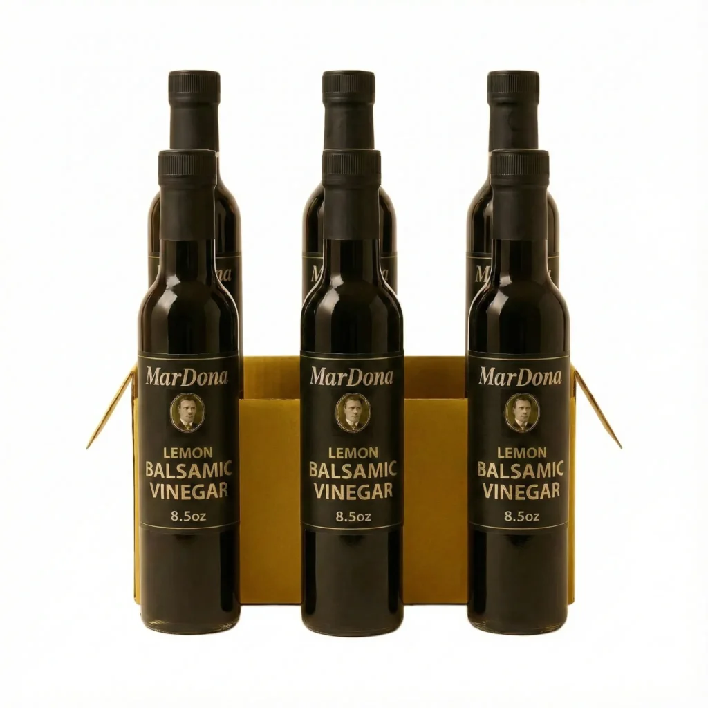 MarDona Lemon Balsamic Vinegar 8.5 oz Bottle Case