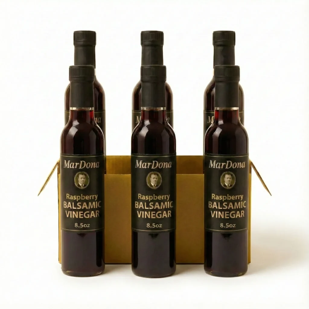 MarDona Raspberry Balsamic Vinegar 8.5 oz Bottle Case