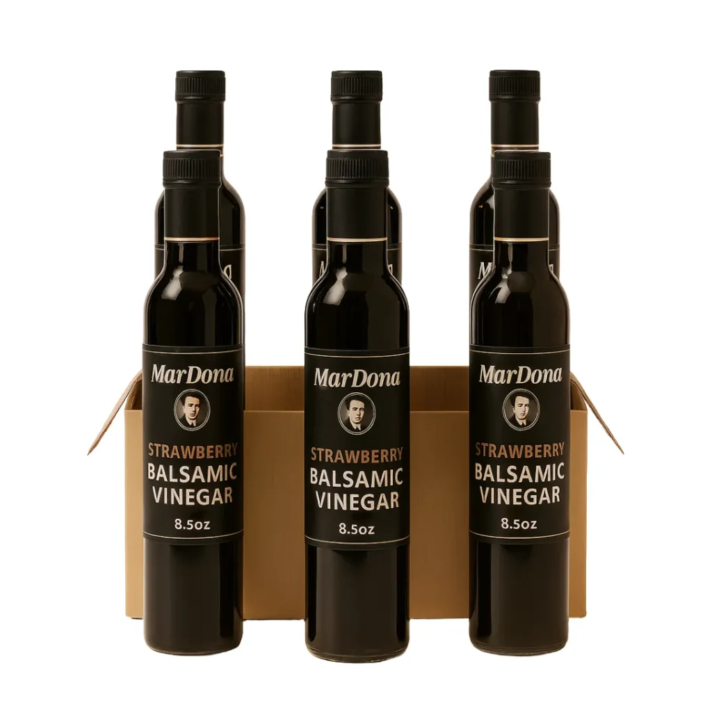 MarDona Strawberry Balsamic Vinegar 8.5 oz Bottle Case