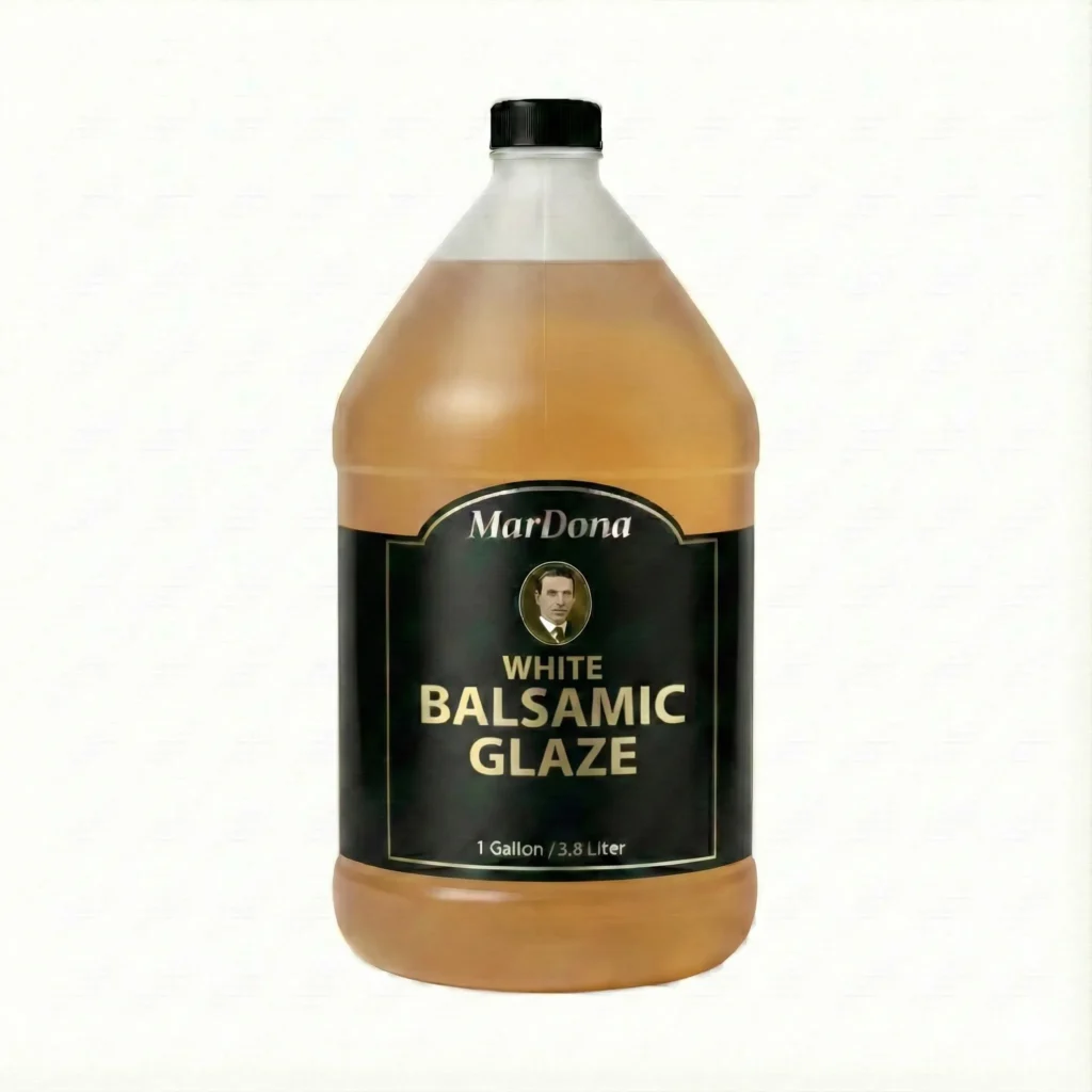 MarDona - White Balsamic Glaze - Food Service & Bulk - 1 Gallon Jug