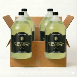 MarDona White Truffle Grapeseed Oil - 1 Gallon Jugs - Wholesale Case of Four