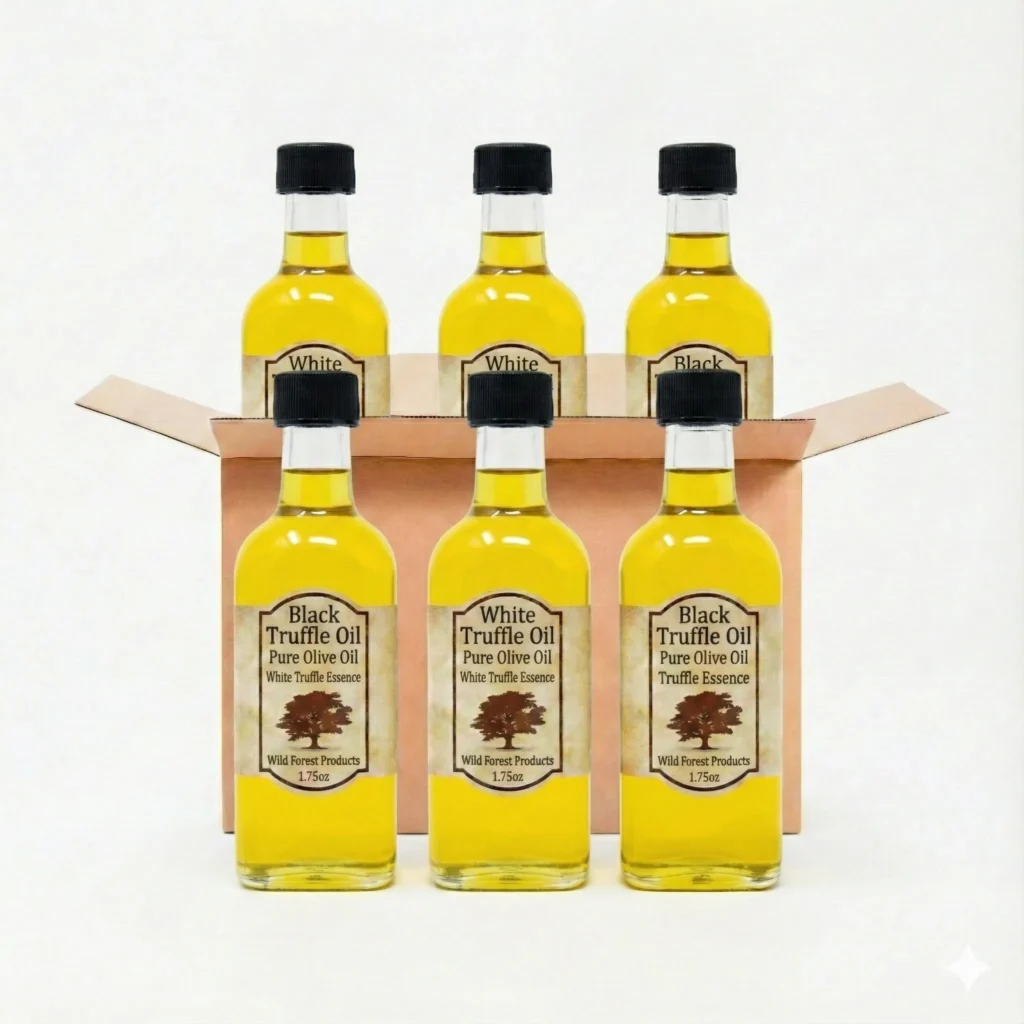 Wild Forest - Black and White Truffle Oil Combo - 1.75 oz Bottles - Case of six